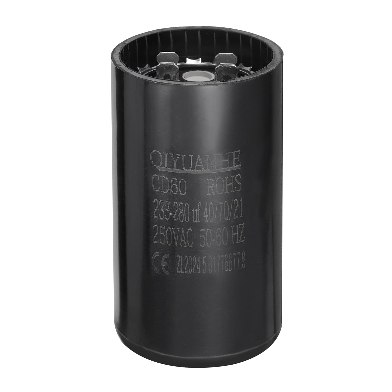 Unique Bargains - CD60 Motor Run Capacitor, 233-280uF MFD AC250V, 50-60Hz, for Electric Motor, 46x86mm - Black price history on PriceWatchPro