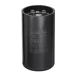 Unique Bargains - CD60 Motor Run Capacitor, 233-280uF MFD AC250V, 50-60Hz, for Electric Motor, 46x86mm - Black