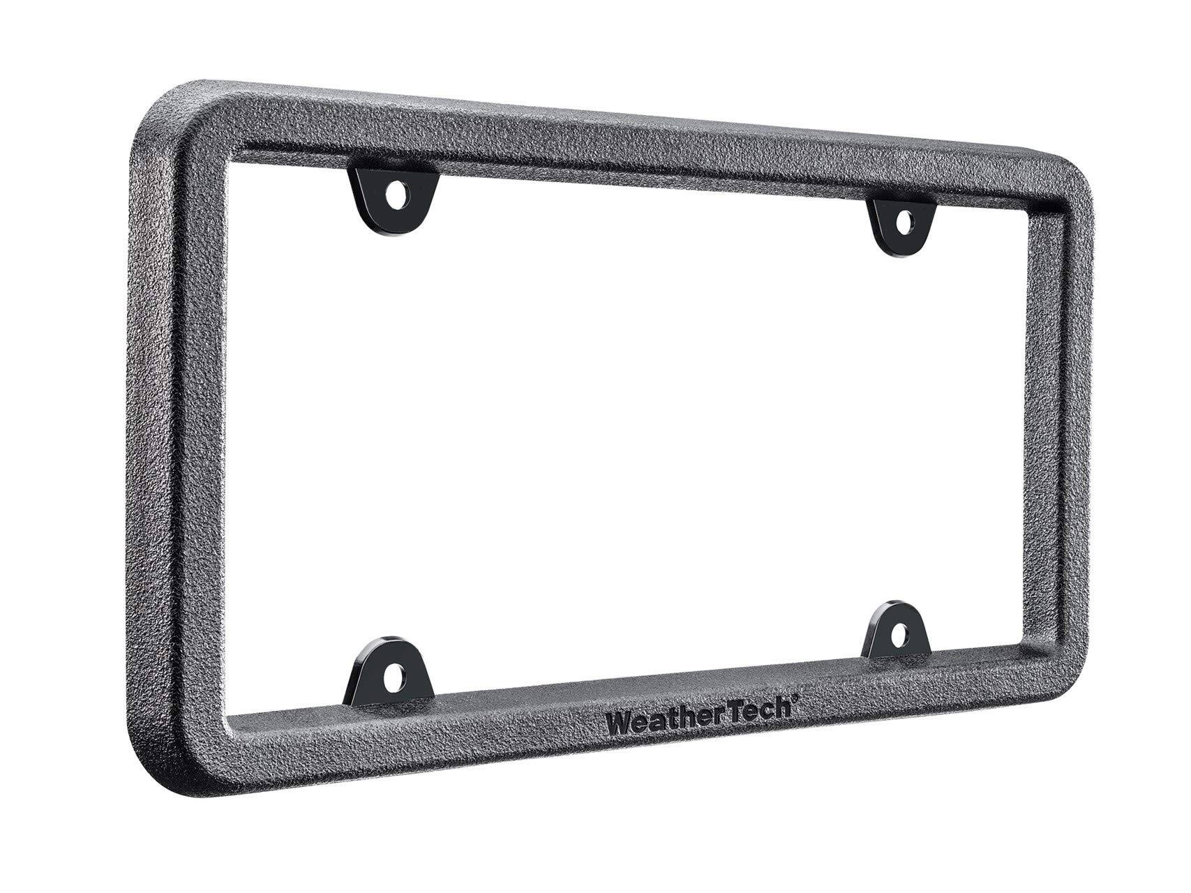 Front. WeatherTech - BumpFrame | Heavy-Duty License Plate and Bumper Protector with Impact Resistance Design - Black.
