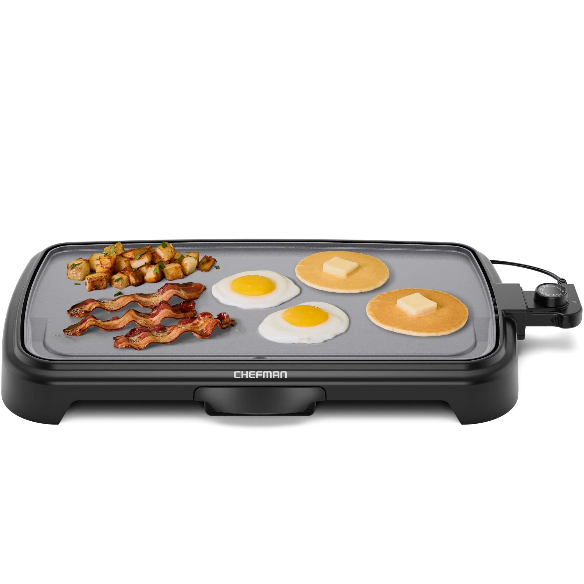 Chefman - All-Purpose 10" x 20" Nonstick Extra-Large Griddle - Gray