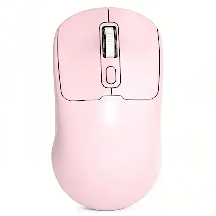 Front. SKRAN - Dual-Mode Bluetooth Mouse,Silent Ergonomic Wireless Mouse for Laptop/Office for Students/Professionals (Type-C Charging) - Pink.