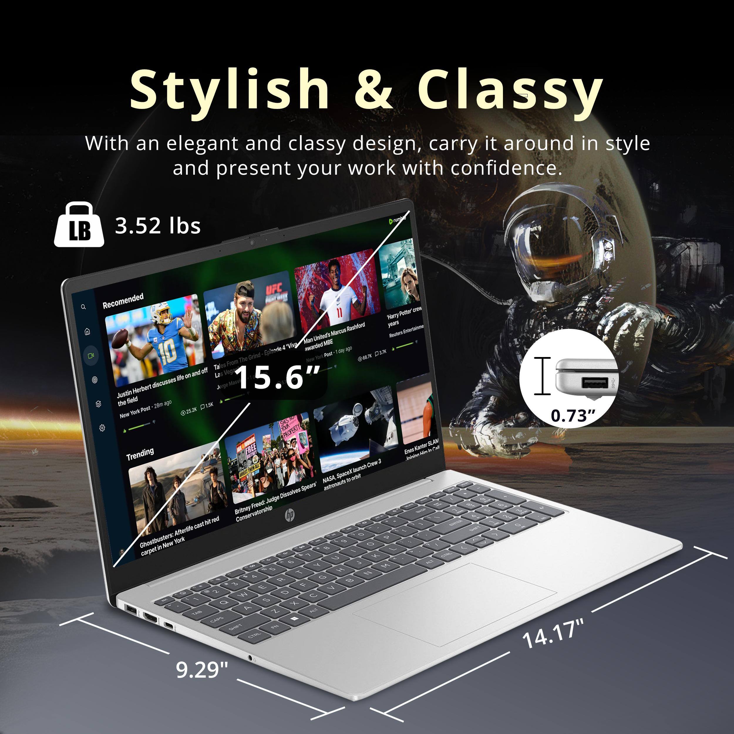 Stylish & Classy

With an elegant and classy design, carry it around in style and present your work with confidence.

LB 3.52 lbs

15.6"  
9.29"  
14.17"  
0.73"