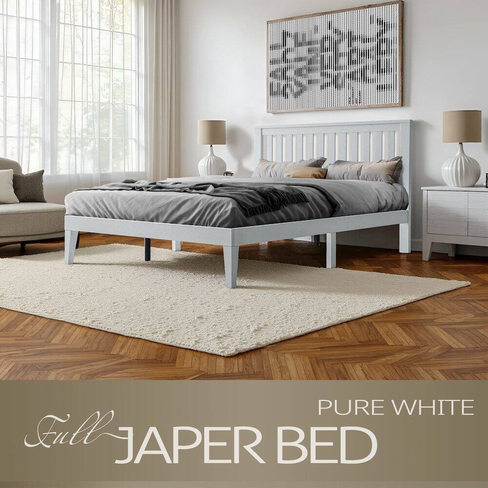 PURE WHITE Full JAPER BED