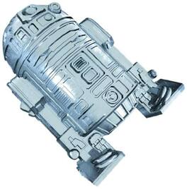 Star Wars - R2-D2 Deluxe Large Size Silicone Ice Tray - Silver