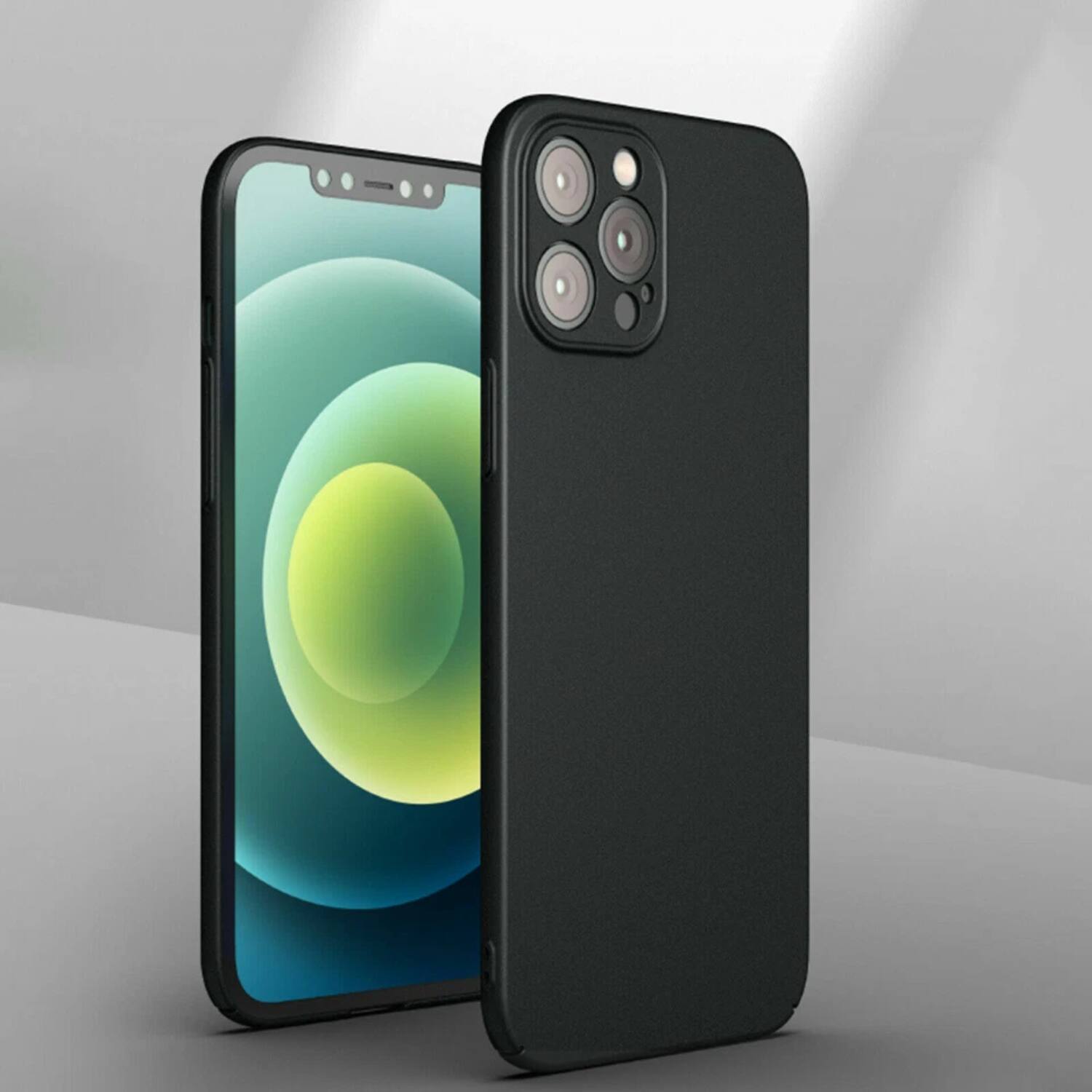 Back. Stock Preferred - Ultra-Thin Shockproof Case Cover for iPhone 16 Pro Black - Black.