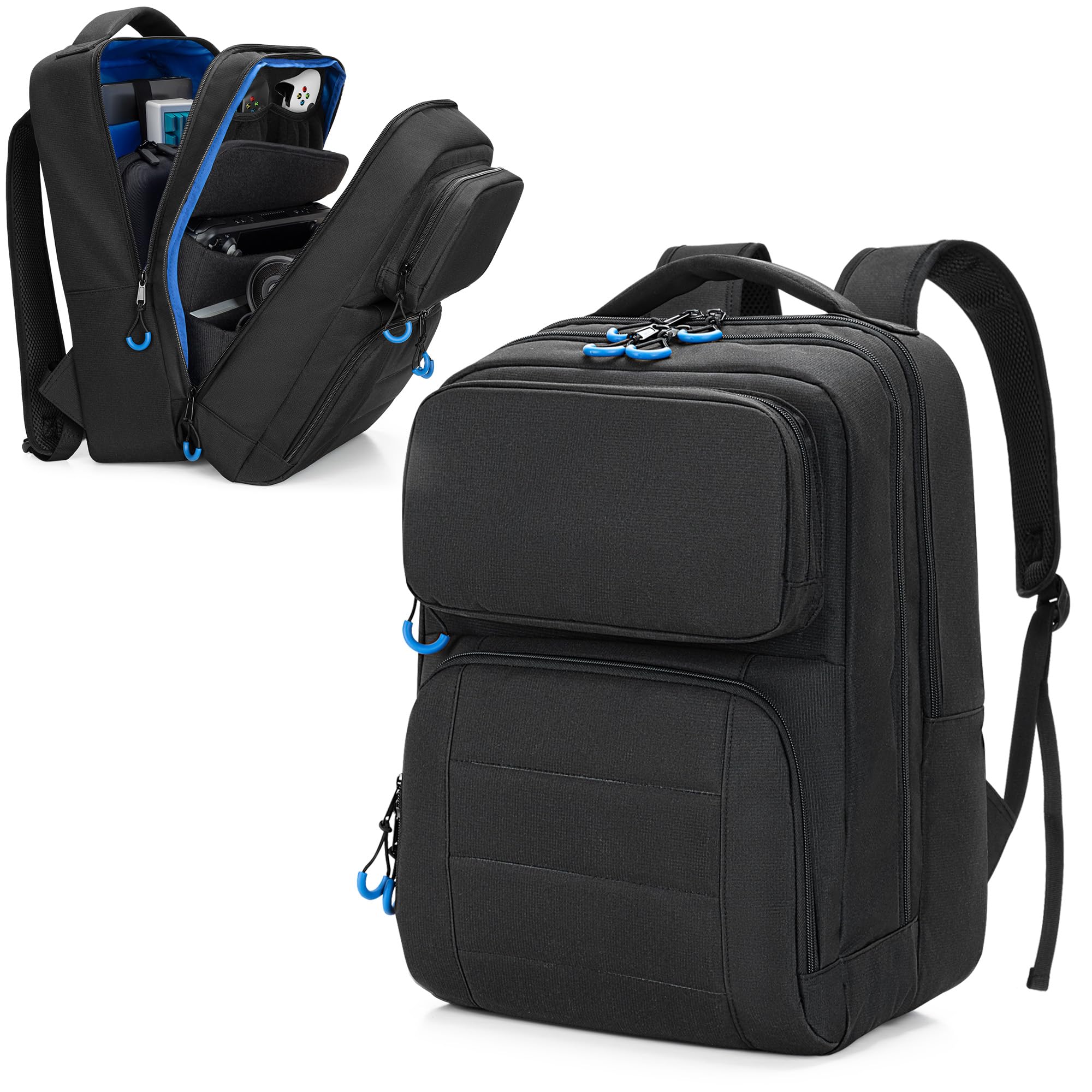 Front. Cozy Serene - Carrying Backpack Compatible With Steam Deck  Travel Case Bag Separate Game Cards Holder Multi pockets For Headset - Default.