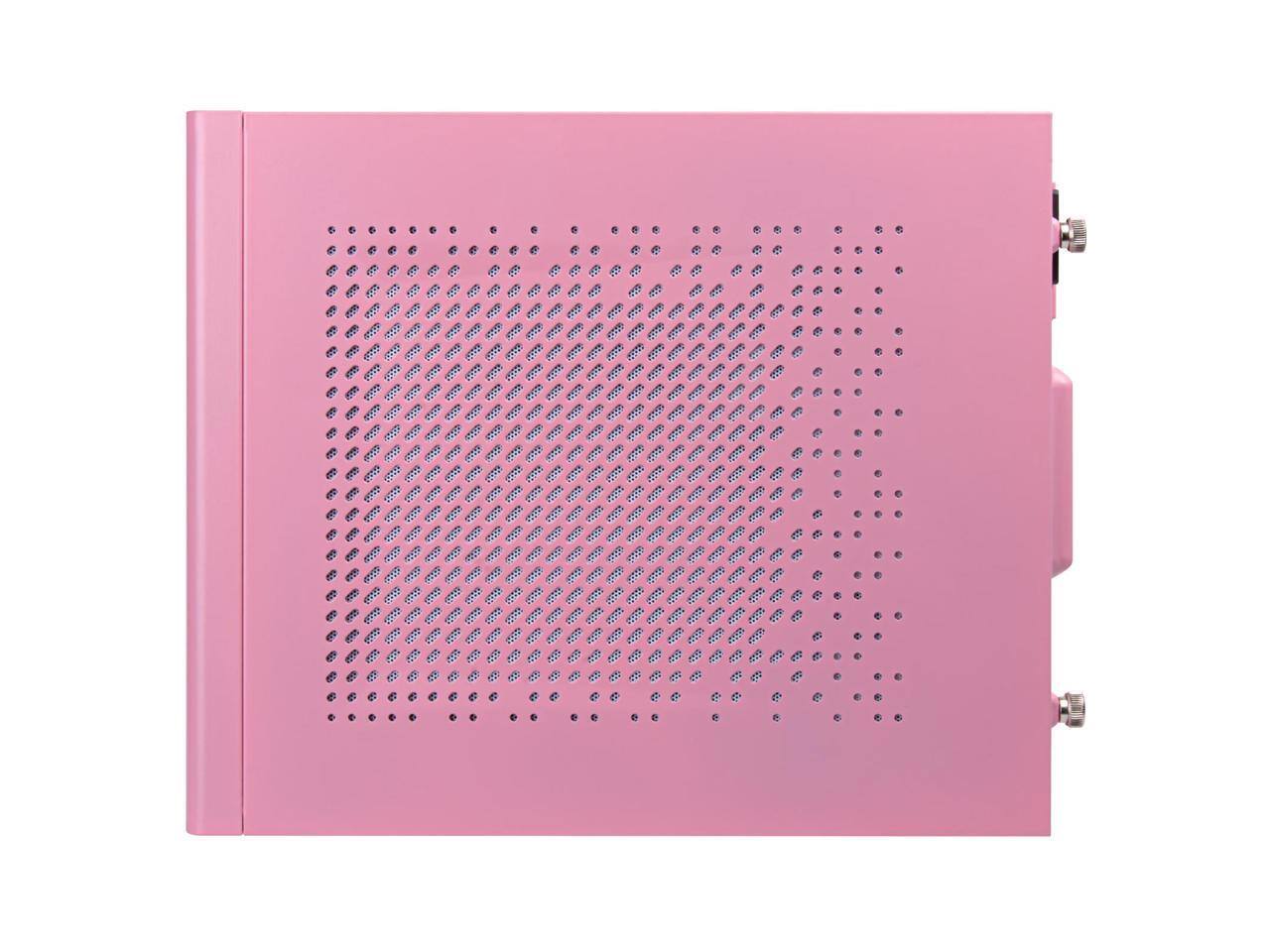 Alt View 2. SilverStone - SilverStone Technology SUGO 16 Pink Mini-ITX Small Form Factor case with All Metal Construction, SST-SG16P - Pink.
