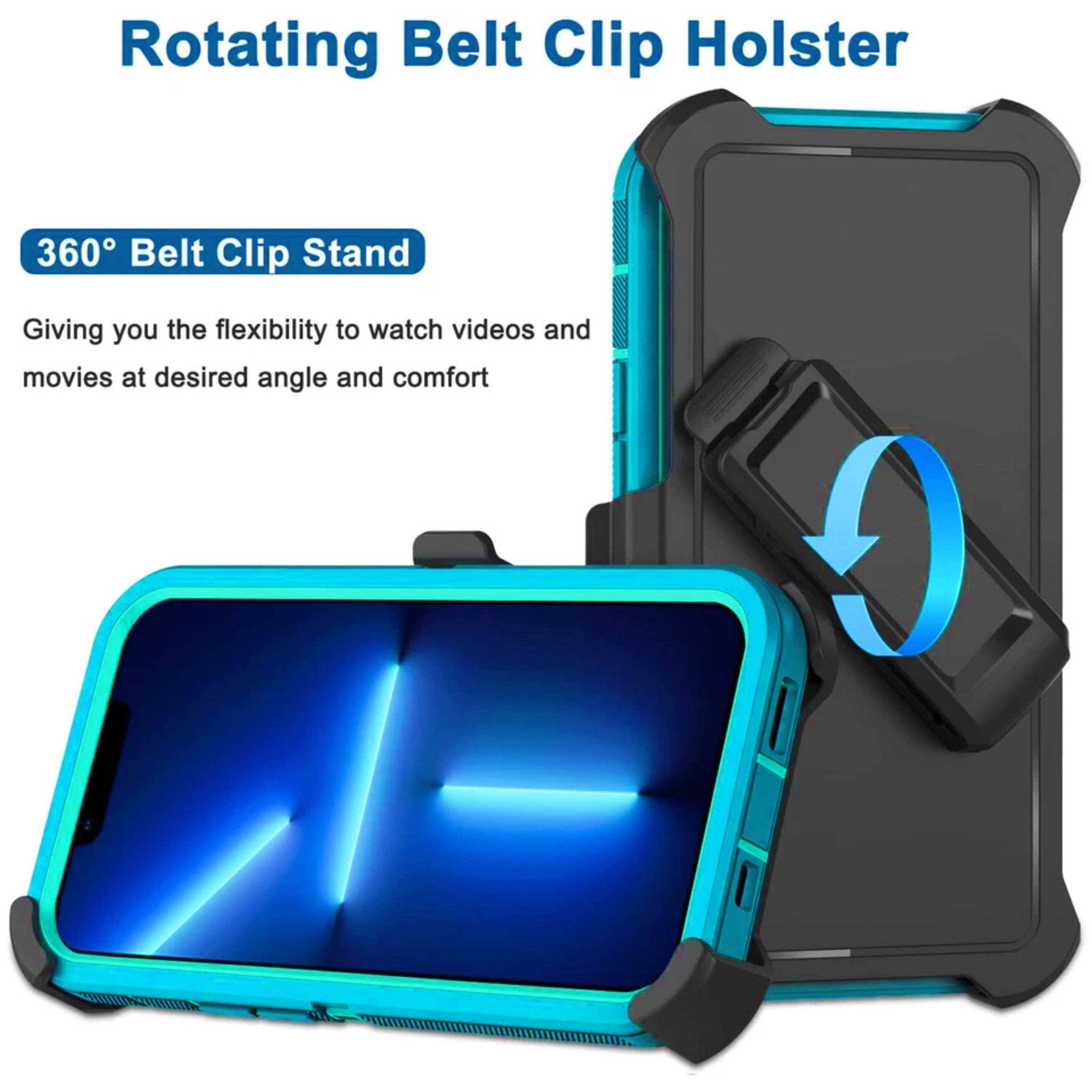 Rotating Belt Clip Holster

360° Belt Clip Stand

Giving you the flexibility to watch videos and movies at desired angle and comfort