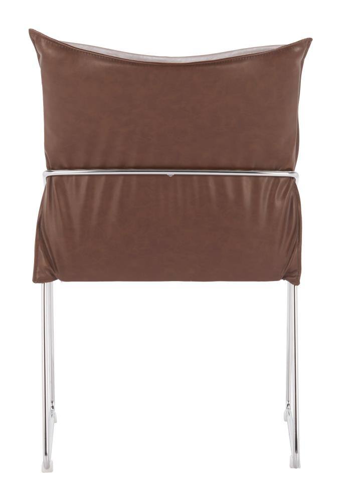 Alt View 1. Hivvago - Pola Dining Chair (Set of 2) Brown - Brown.