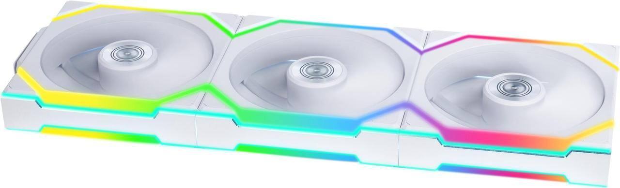 Angle. Lian Li - UNI Fan SL Wireless 120mm ARGB Fan Triple Pack 2.4 GHz Wireless Signal for RGB & Fans Control(12SL1W3W) - White.
