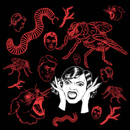 Front. Bush Tetras - They Live In My Head - VINYL LP.