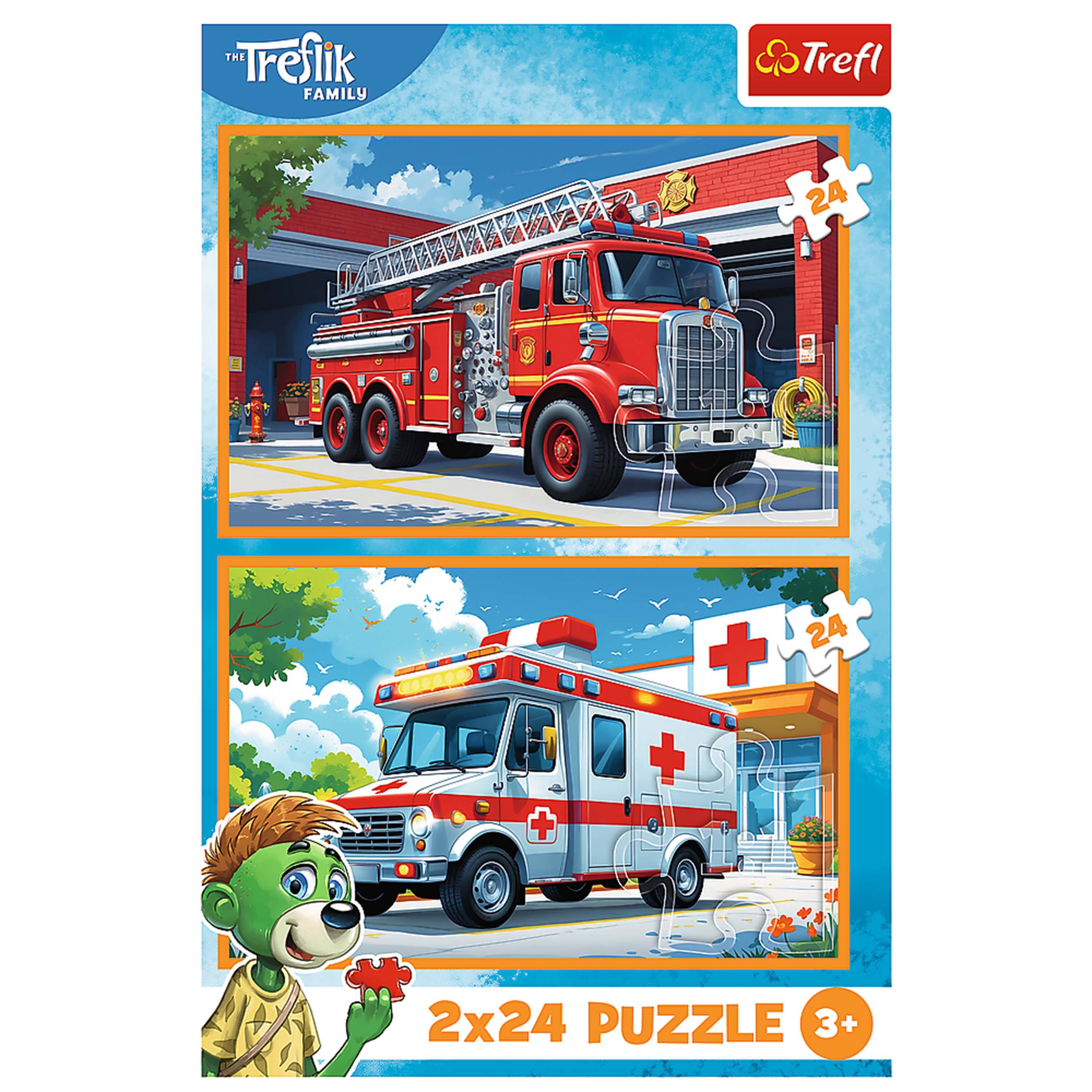 THE Treflik FAMILY  
Trefl  
24  
+ 24 +  
2x24 PUZZLE 3+