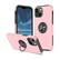Front. Entronix - Entronix iPhone 14 Plus Case with 360º Circular Ring Grip and Built-in Kickstand - Pink.