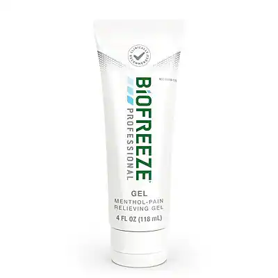 BIOFREEZE
PROFESSIONAL
MENTHOL-PAIN RELIEVING GEL
4 FL OZ (118 mL)