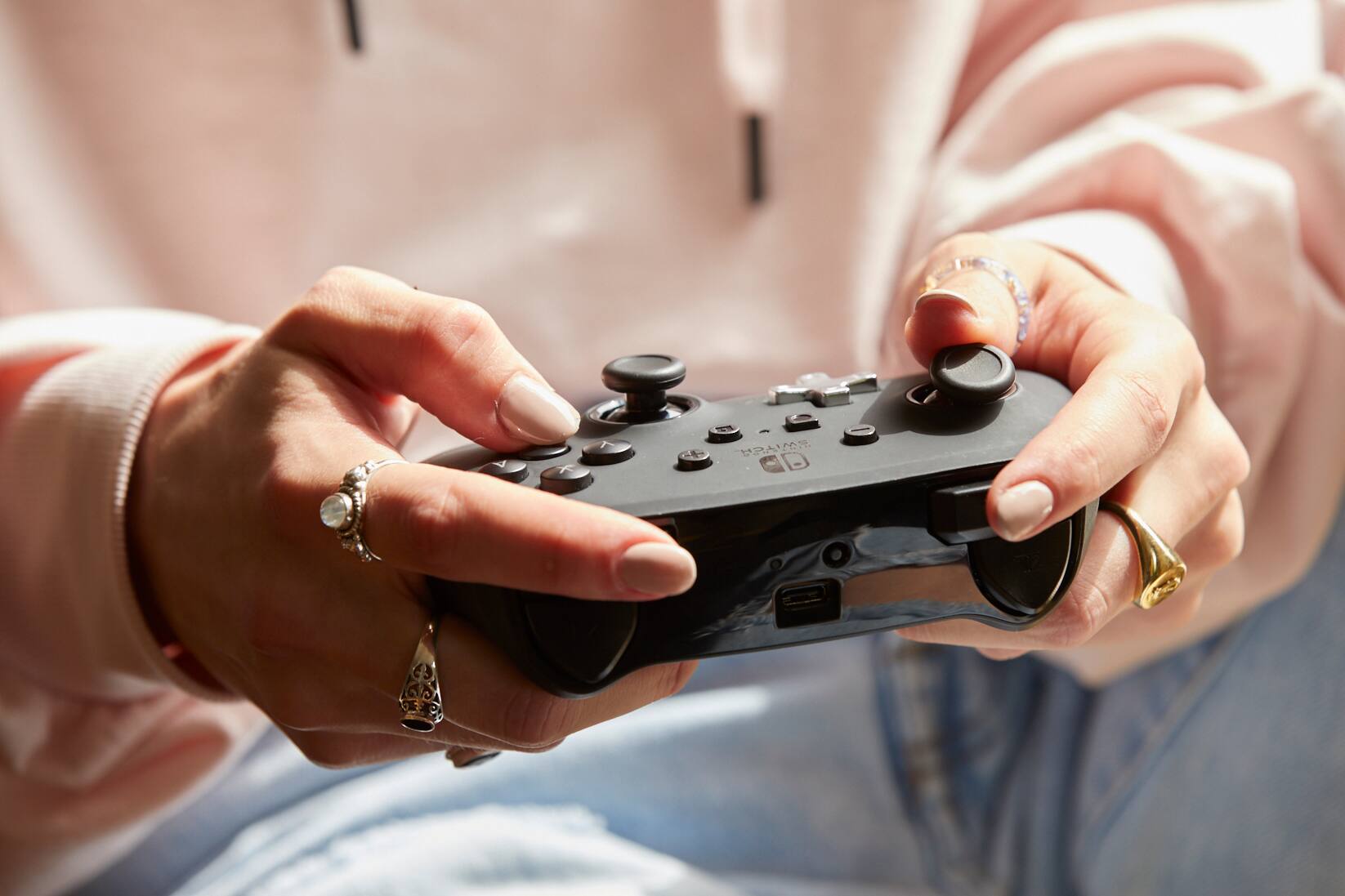 Alt View 31. PowerA - PowerA Enhanced Wireless Controller for Nintendo Switch - Black - Black.