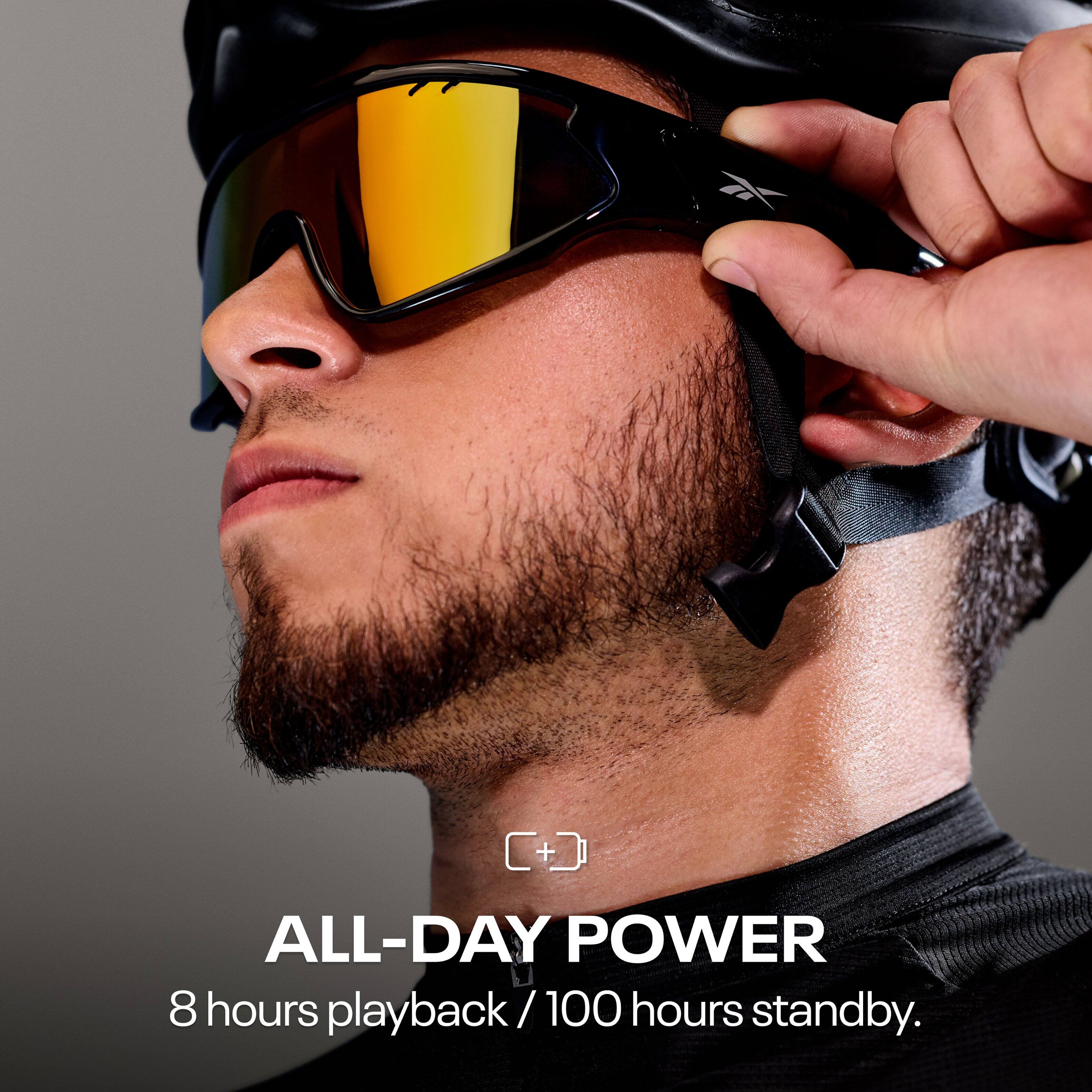 ALL-DAY POWER  
8 hours playback / 100 hours standby.