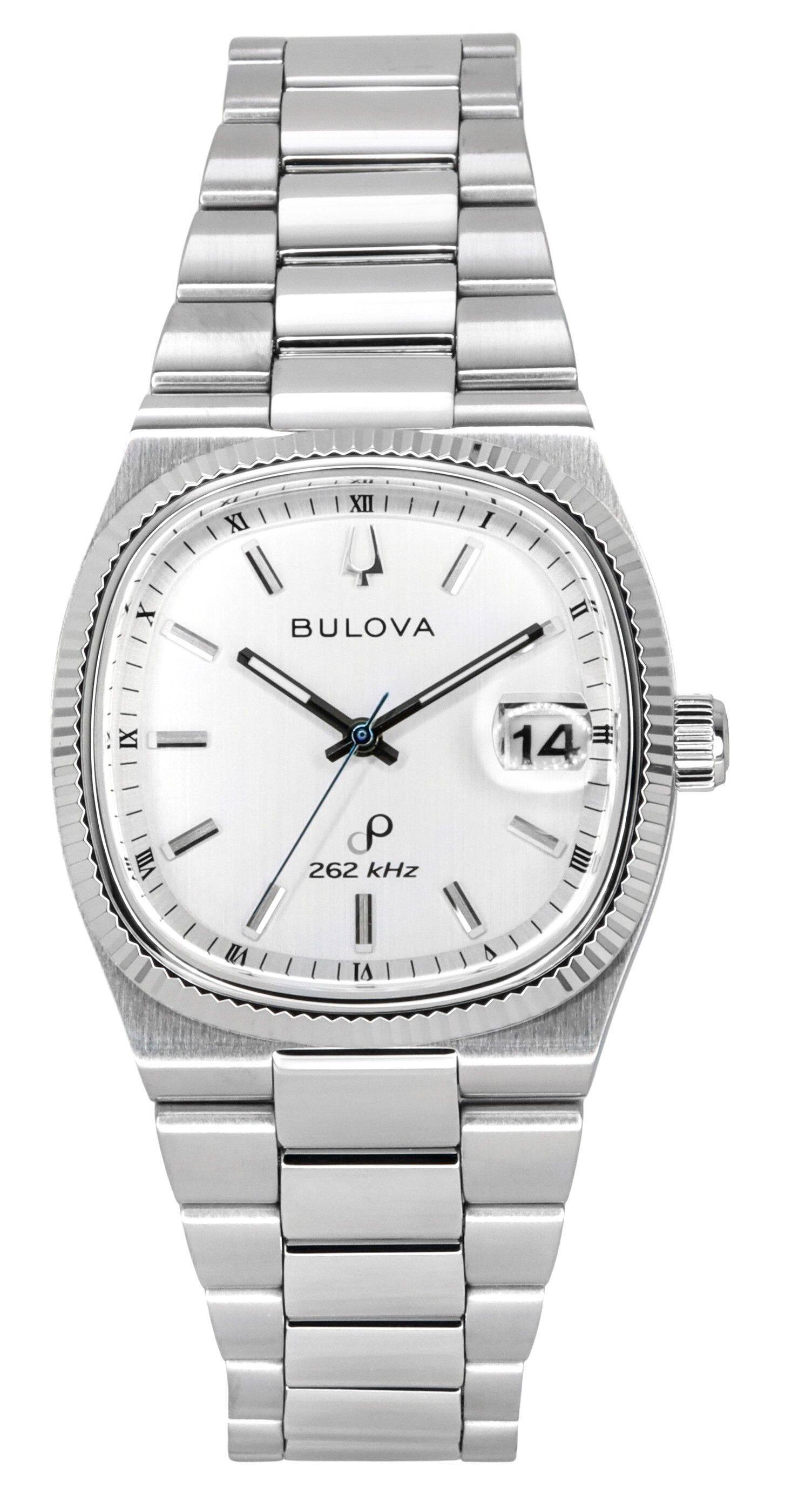 Bulova - Classic Super Seville 262kHz Precisionist Quartz 96B444 Men's Watch Stainless Steel Bracelet Dial - Silver