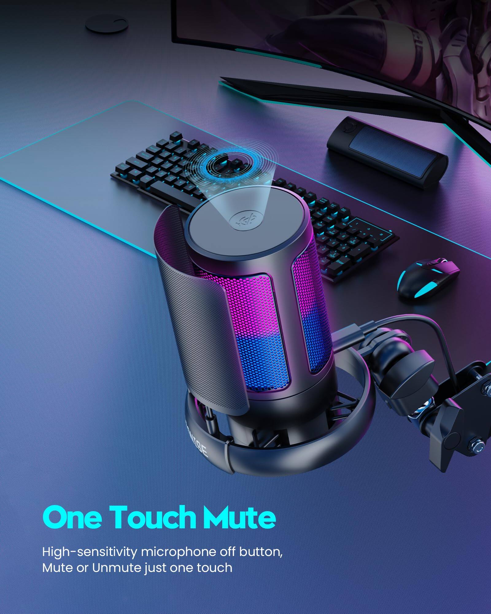 One Touch Mute

High-sensitivity microphone off button, Mute or Unmute just one touch