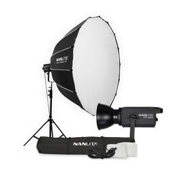 NANLITE - FS-300 Daylight AC LED Monolight Bundle with Parabolic 150 Softbox