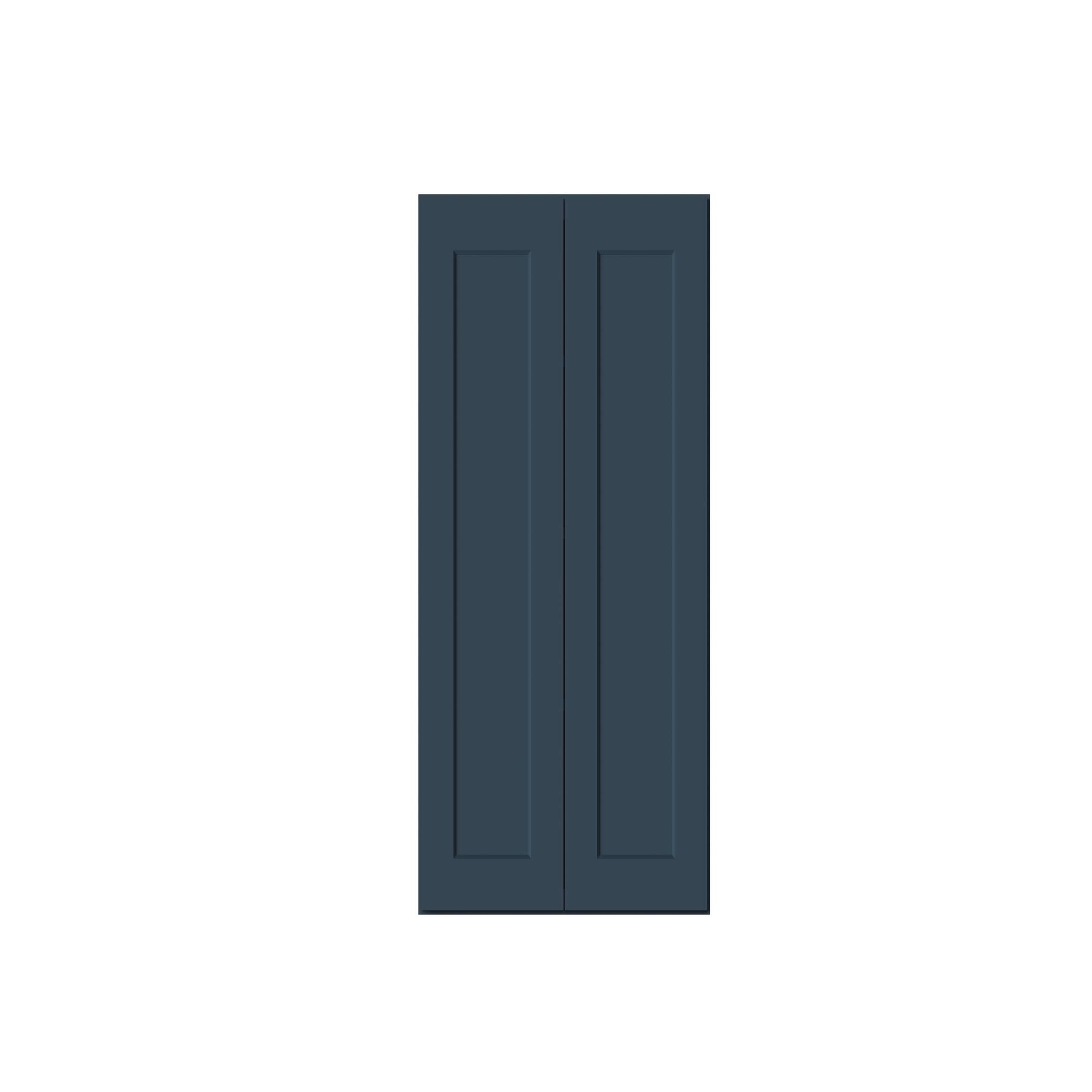 Alt View 1. Boyel Living - 27-in W x 42-in H x 12-in D Shaker RTA Kitchen Wall Cabinet with Soft-Close - Charcoal Blue.