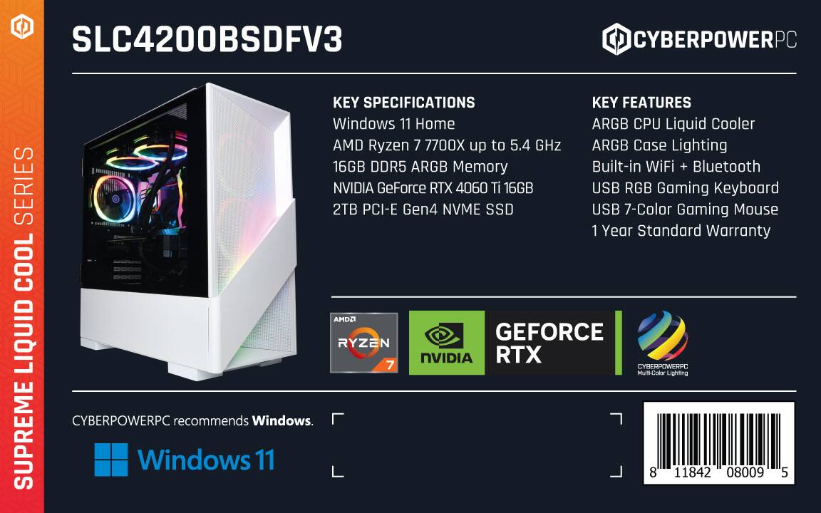 自作静音PC／i5 3470／SSD180GB／MEM16GB／R7 250 CyberPowerPC Gamer Supreme Gaming Desktop AMD Ryzen 7 7700X