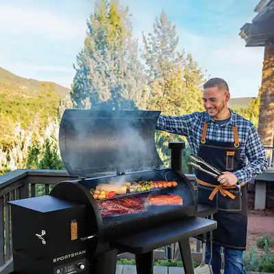 Pit Boss 1100 Pellet Grill w/ WiFi Sportsman Series Black 11107