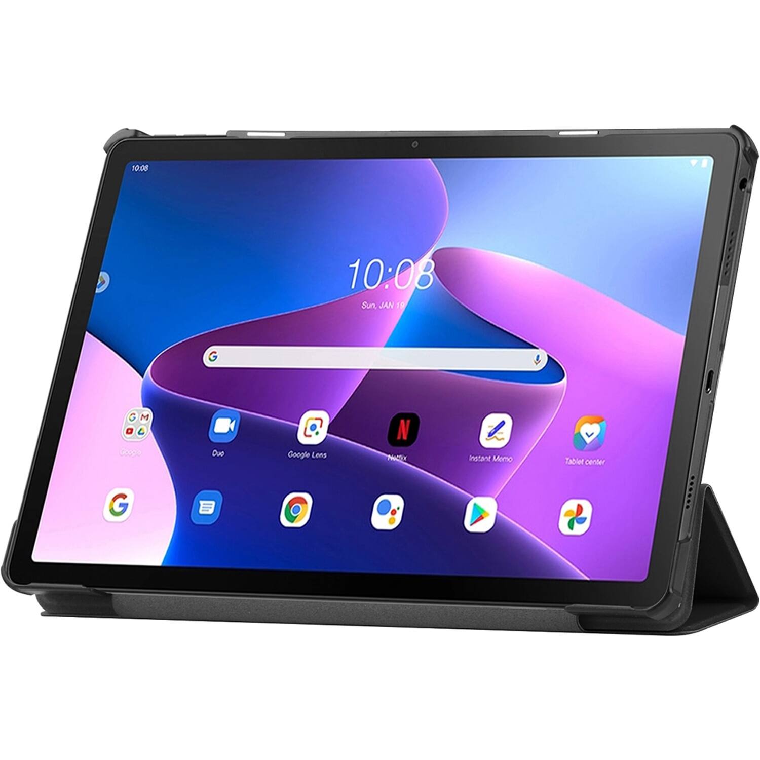 Alt View 16. SaharaCase - Folio Case for Lenovo Tab M10 Plus (3rd Gen) - Black.