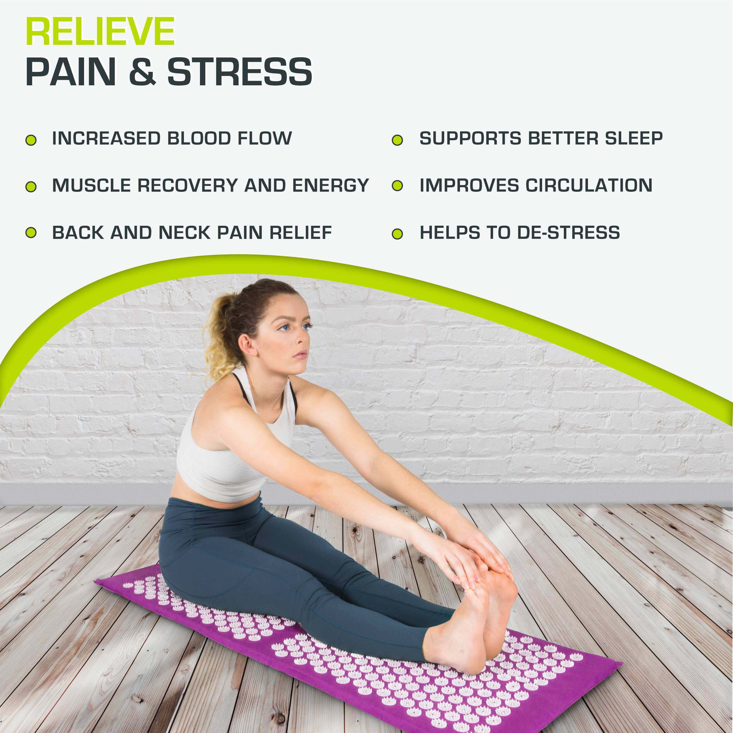 RELIEVE PAIN & STRESS

- INCREASED BLOOD FLOW
- MUSCLE RECOVERY AND ENERGY
- BACK AND NECK PAIN RELIEF

- SUPPORTS BETTER SLEEP
- IMPROVES CIRCULATION
- HELPS TO DE-STRESS