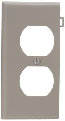 Leviton - PSE8 Duplex Receptacle Sectional Wall Plate, 1-Gang - White