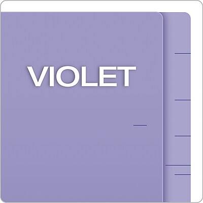 Alt View 3. Pendaflex -  Recycled End Tab File Folder, Straight Cut, Letter Size, Purple, 100/Box  - Purple.