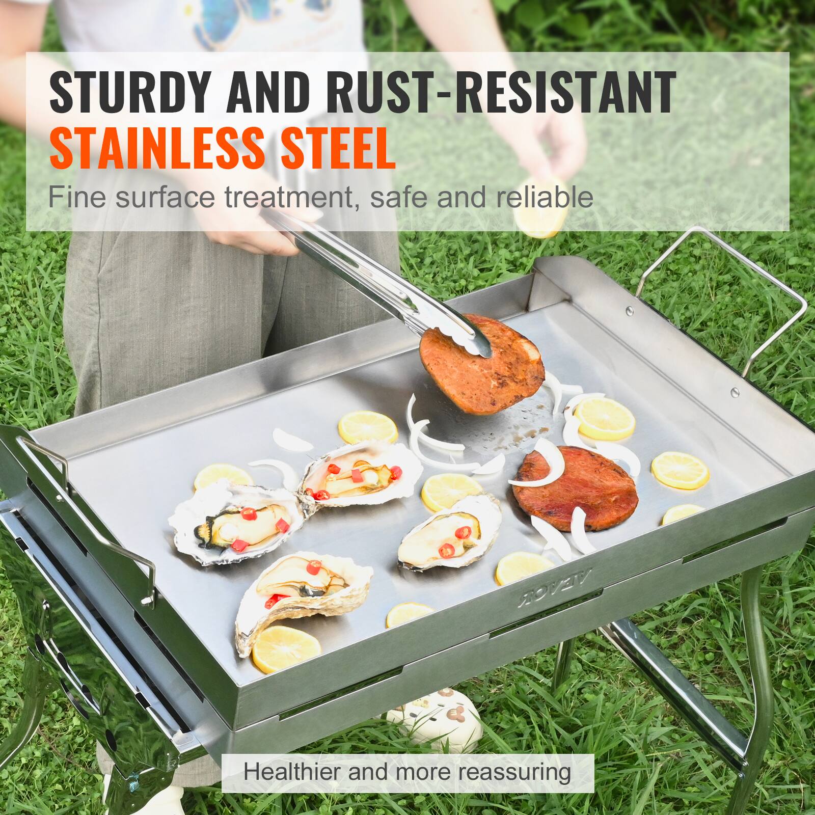 STURDY AND RUST-RESISTANT STAINLESS STEEL Fine surface treatment, safe and reliable

Healthier and more reassuring