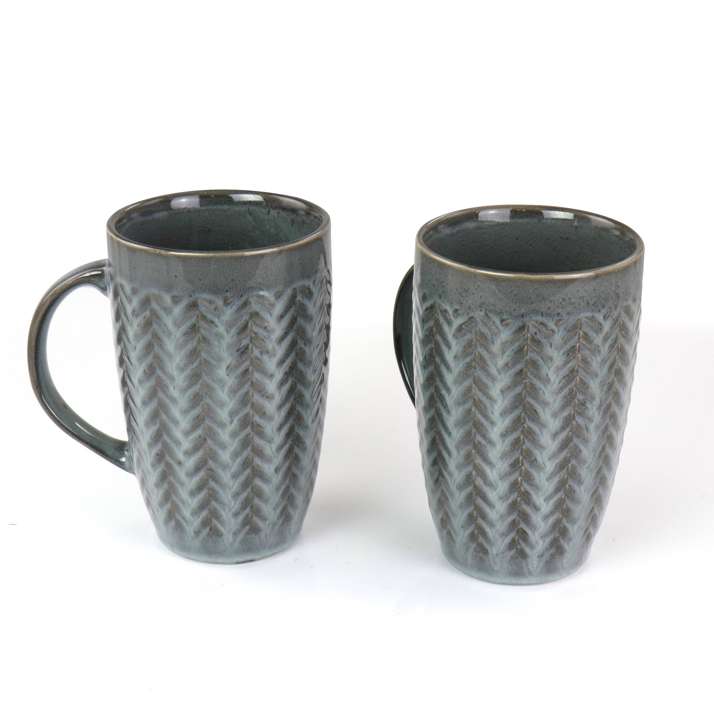 Alt View 2. Gibson - Gibson Home 22 oz Stoneware Mug set of 4 - Assorted.
