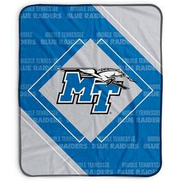 Pegasus - Middle Tennessee State University Lightning 50" x 60" Diamond Logo Fleece Blanket - Multicolor