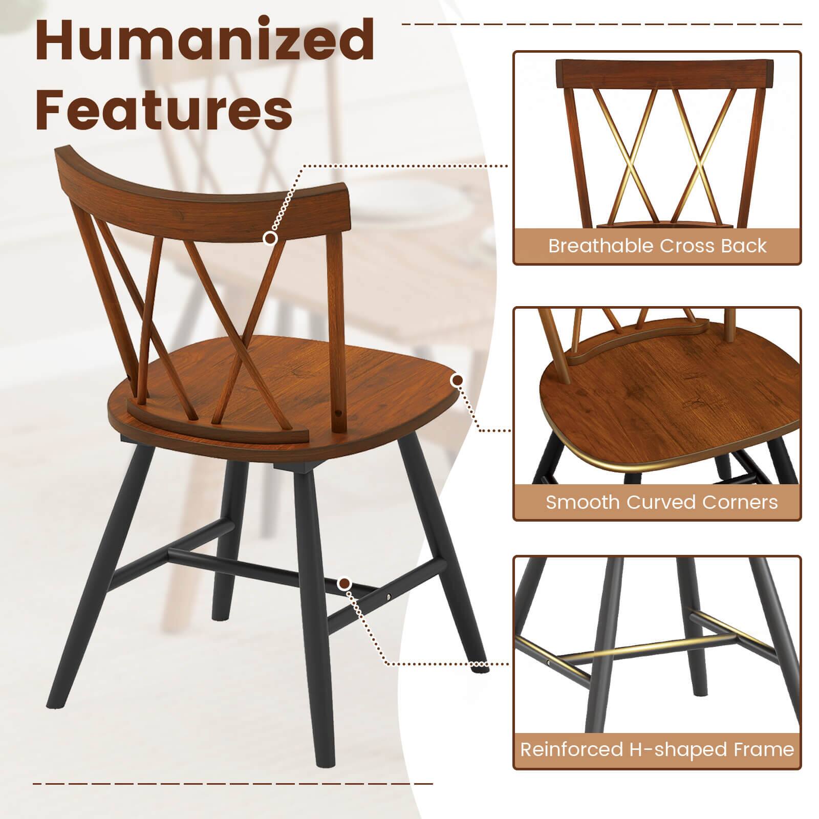 Humanized Features

- Breathable Cross Back
- Smooth Curved Corners
- Reinforced H-shaped Frame