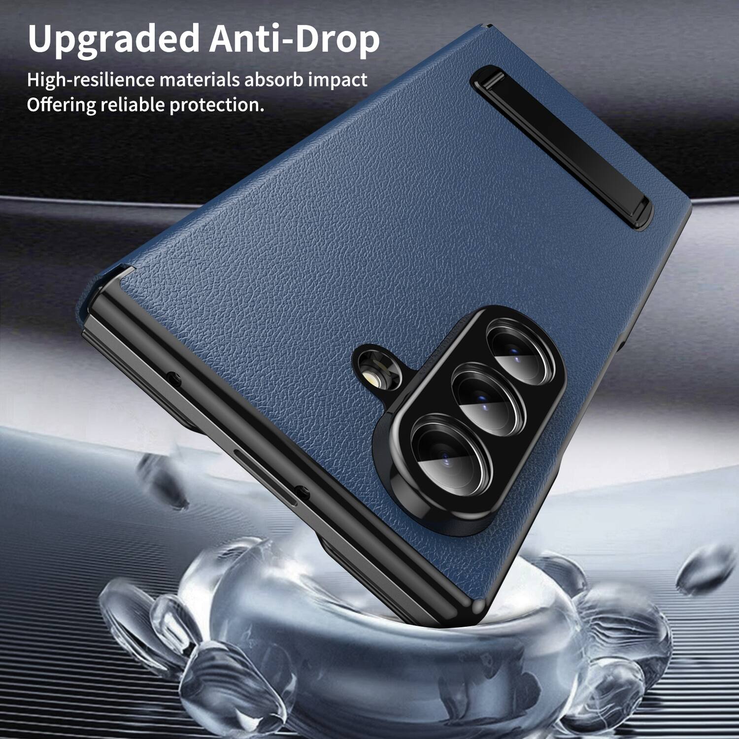 Upgraded Anti-Drop  
High-resilience materials absorb impact  
Offering reliable protection.