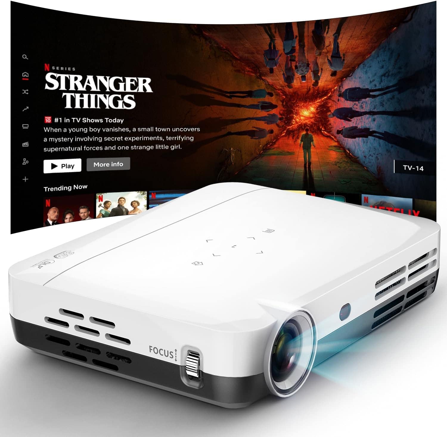 N SERIES
STRANGER THINGS
#1 in TV Shows Today
When a young boy vanishes, a small town uncovers a mystery involving secret experiments, terrifying supernatural forces and one strange little girl.
Play More info
Trending Now
TV-14
FOCUS