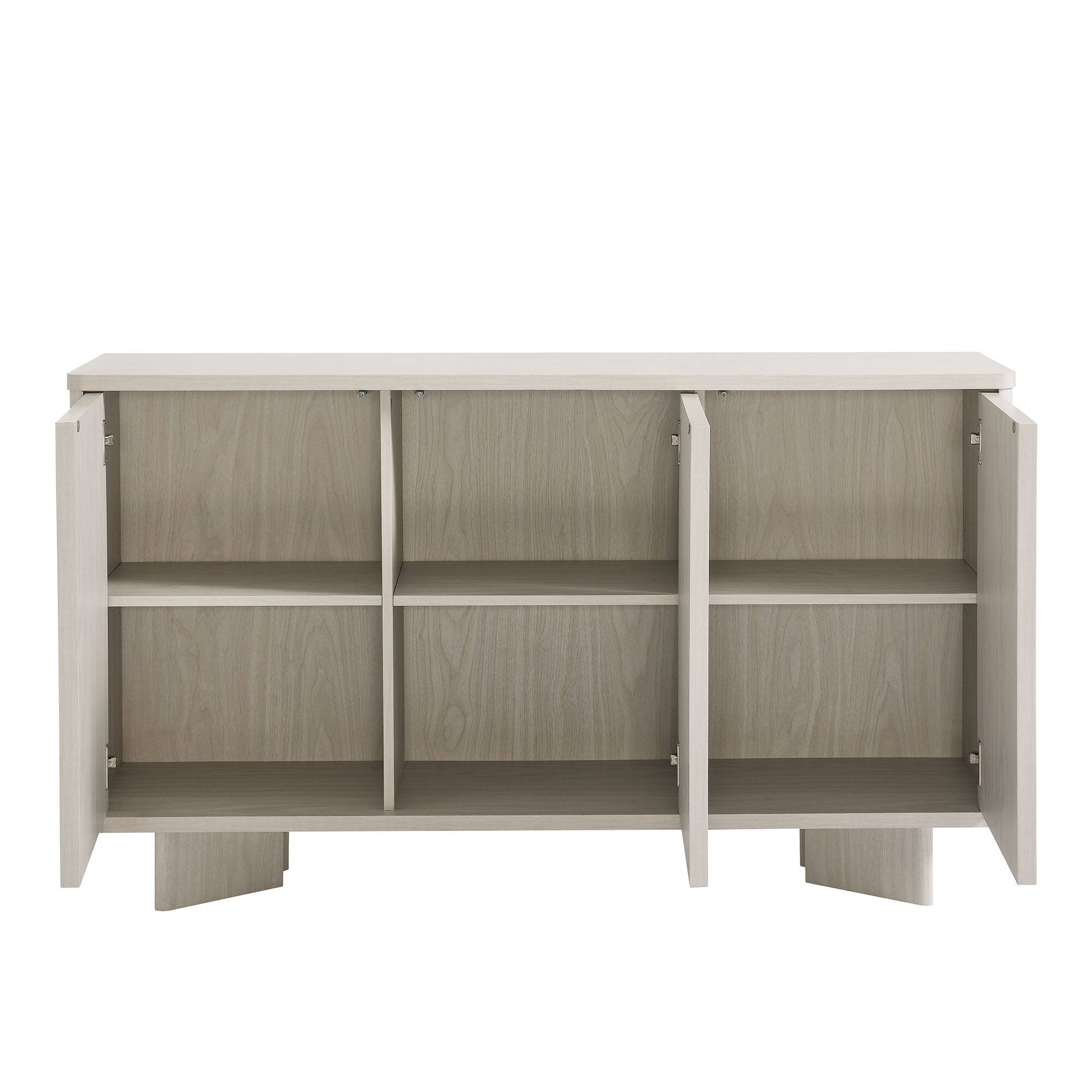 Alt View 5. Modway - Flux Arched 3-Door Sideboard by Modway - White Wash.
