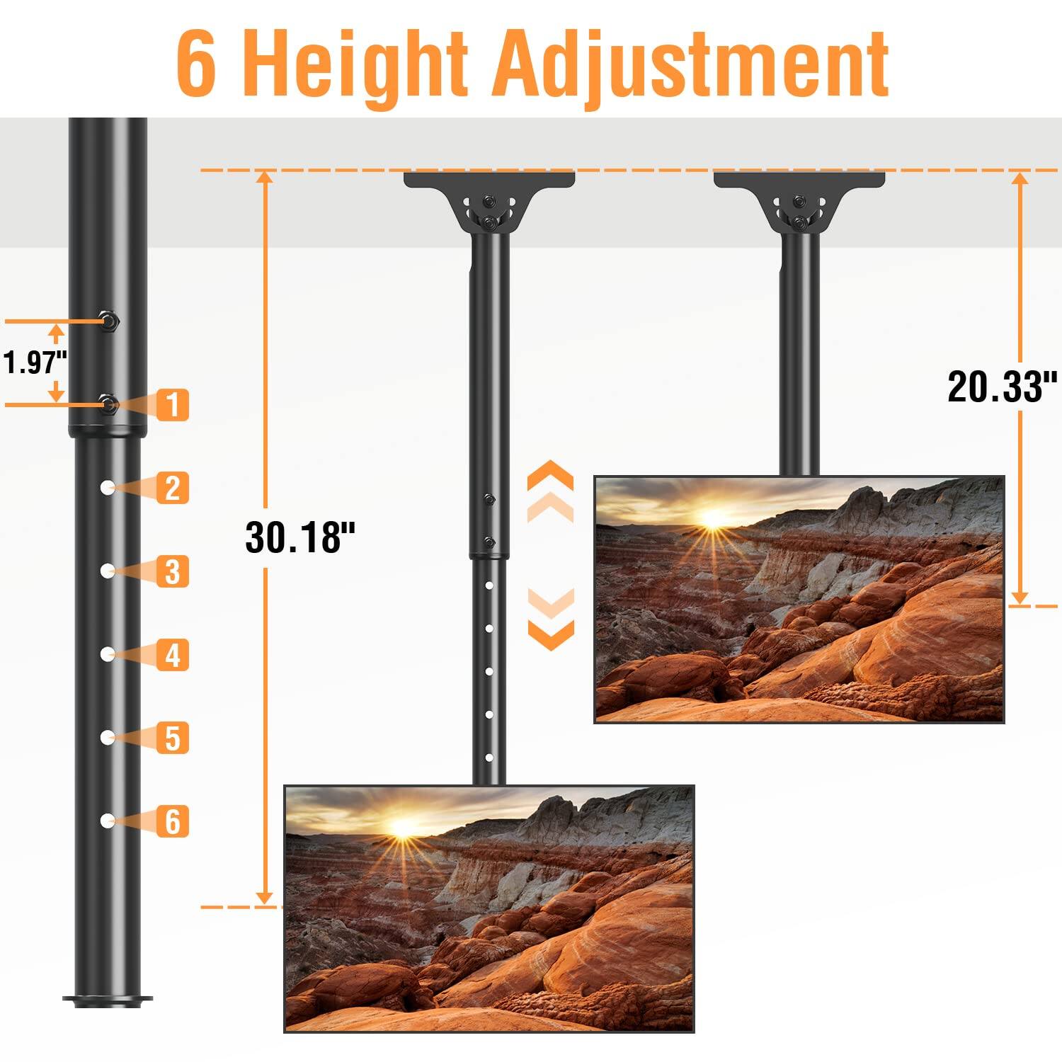6 Height Adjustment

1.97" + 1 20.33" 2 3 30.18" 4 5 6