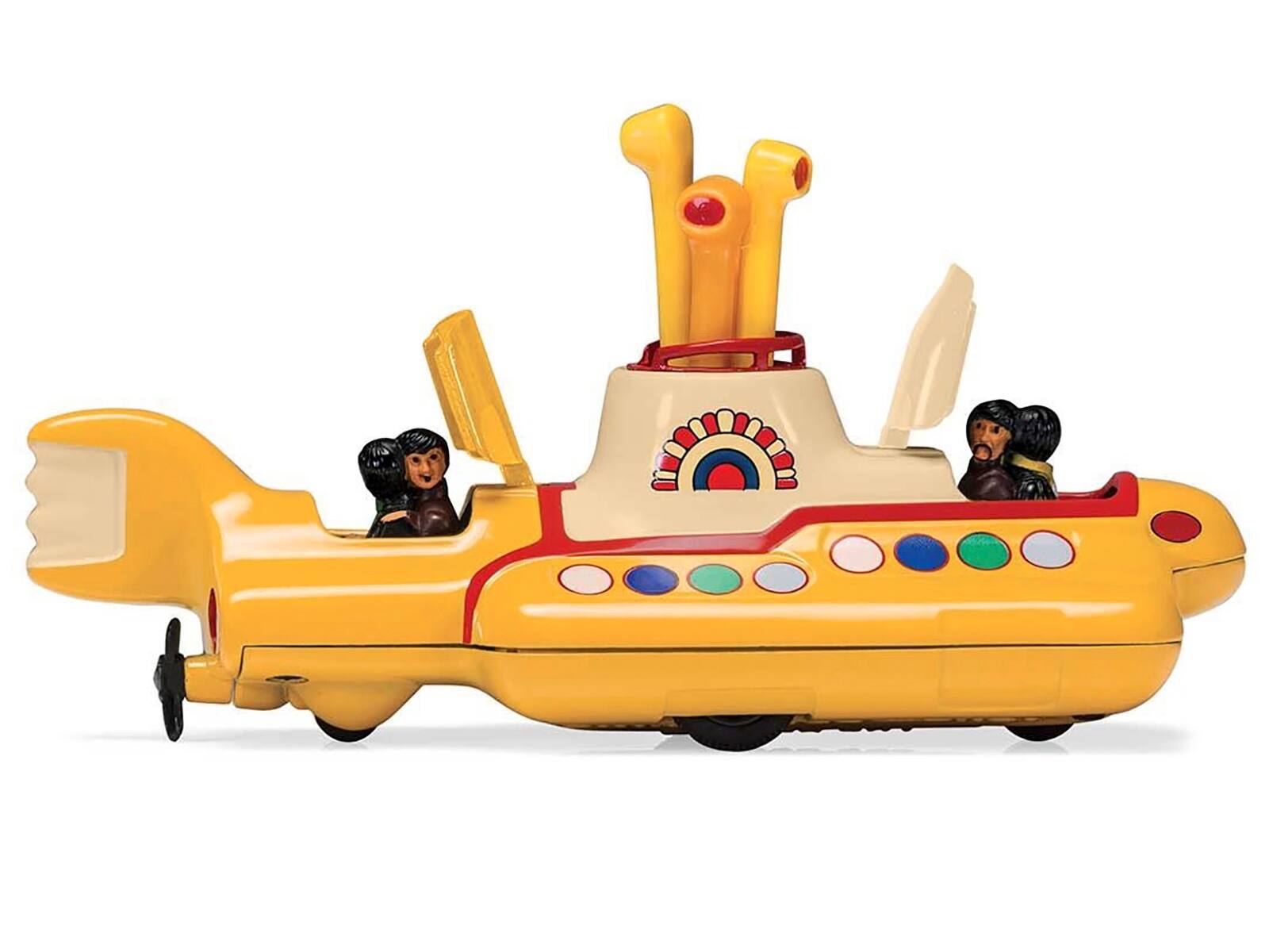 Alt View 2. Corgi - "The Beatles" Yellow Submarine with Sitting Band Member Figures Diecast Model by Corgi.