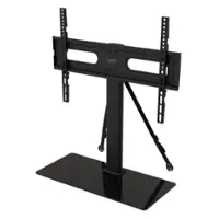 ErgoAV - Tabletop TV Stand for 40" to 75" TVs - Black - Front_Zoom