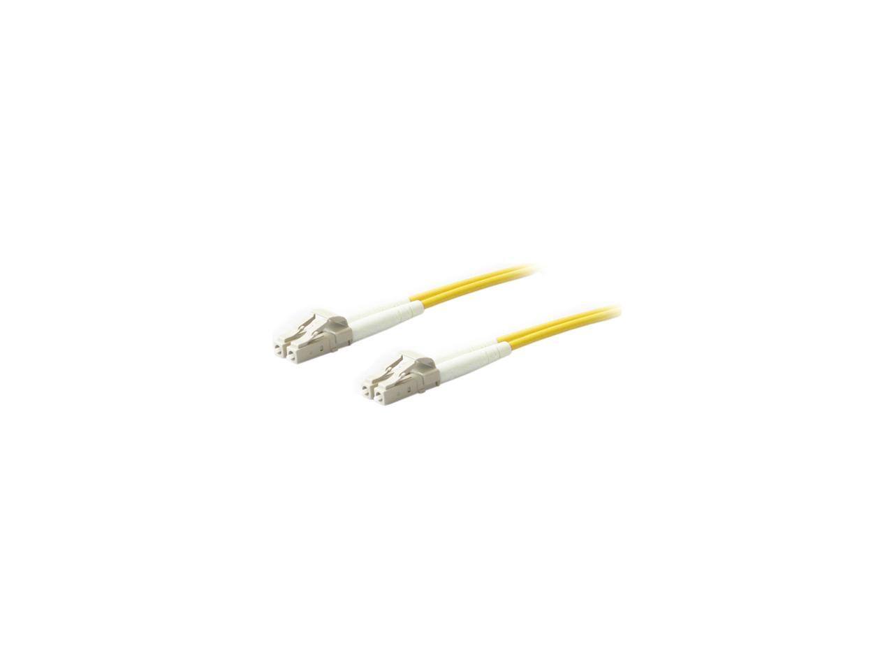 Front. AddOn - AddOn 5m Single-Mode Fiber (SMF) Duplex LC/LC OS1 Yellow Patch Cable.