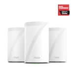 TP-Link - Deco 7 Pro BE11000 Tri-Band Wi-Fi 7 Whole Home Mesh Router System - Deco BE65 Pro (3-pack) - White