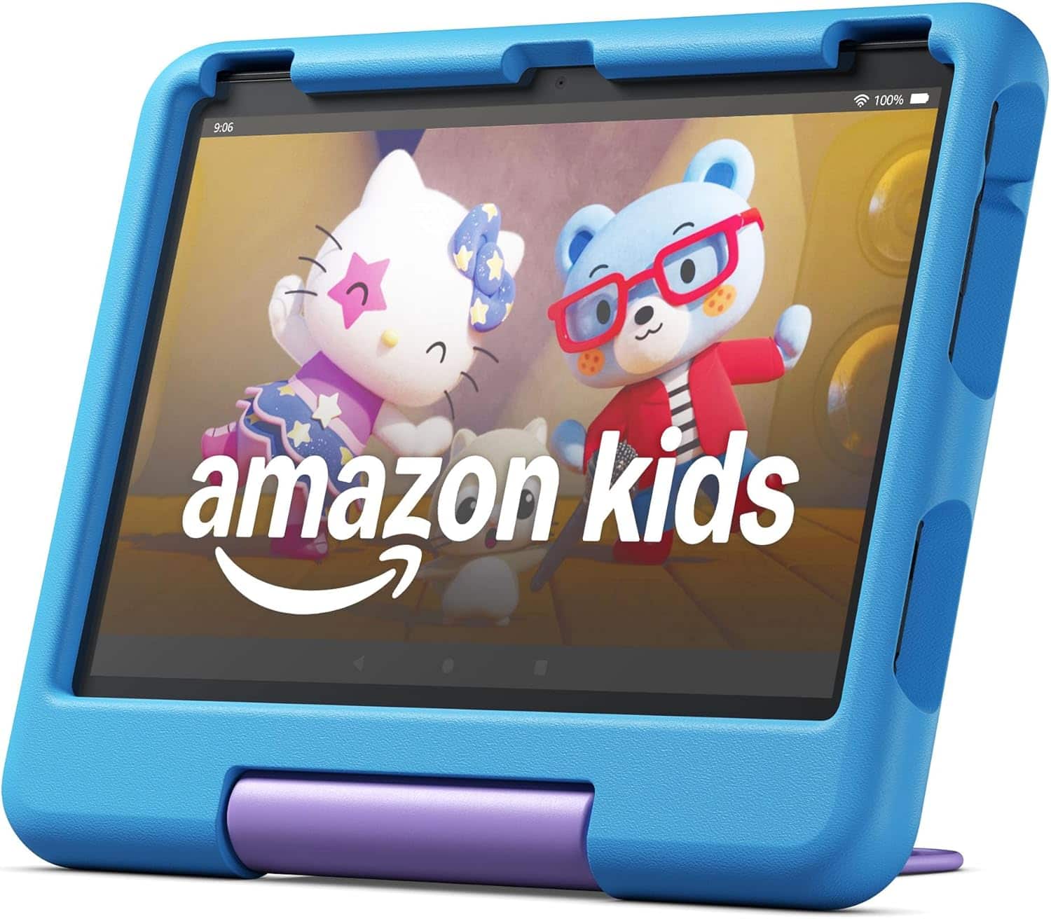 Amazon - Fire HD 10 Kids - 10.1" Tablet (2023 Release) - 32GB with Wi-Fi - Blue - Front_Zoom