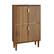 Front. HTUTWOO - Shoe Storage Cabinet with 2 Flip Drawers - Entryway Shoe Rack, Adjustable Shelves & Metal Handles,for Small Spaces - Brown.