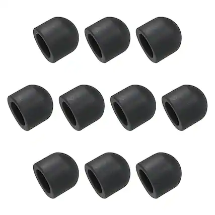 Front. Unique Bargains - 50pcs 7.5mm Conductive Rubber Fine Tips Soft Universal Replacement for Capacitive Touch Screen Stylus Pen - Black.