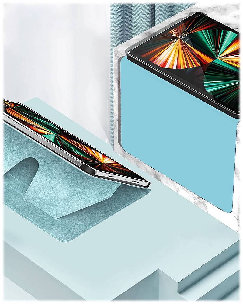 Alt View 12. SaharaCase - Indy Series Folio Case for Apple iPad Pro 11" (2nd, 3rd, and 4th Gen), iPad Air 11'' M3/M2 - Aqua.