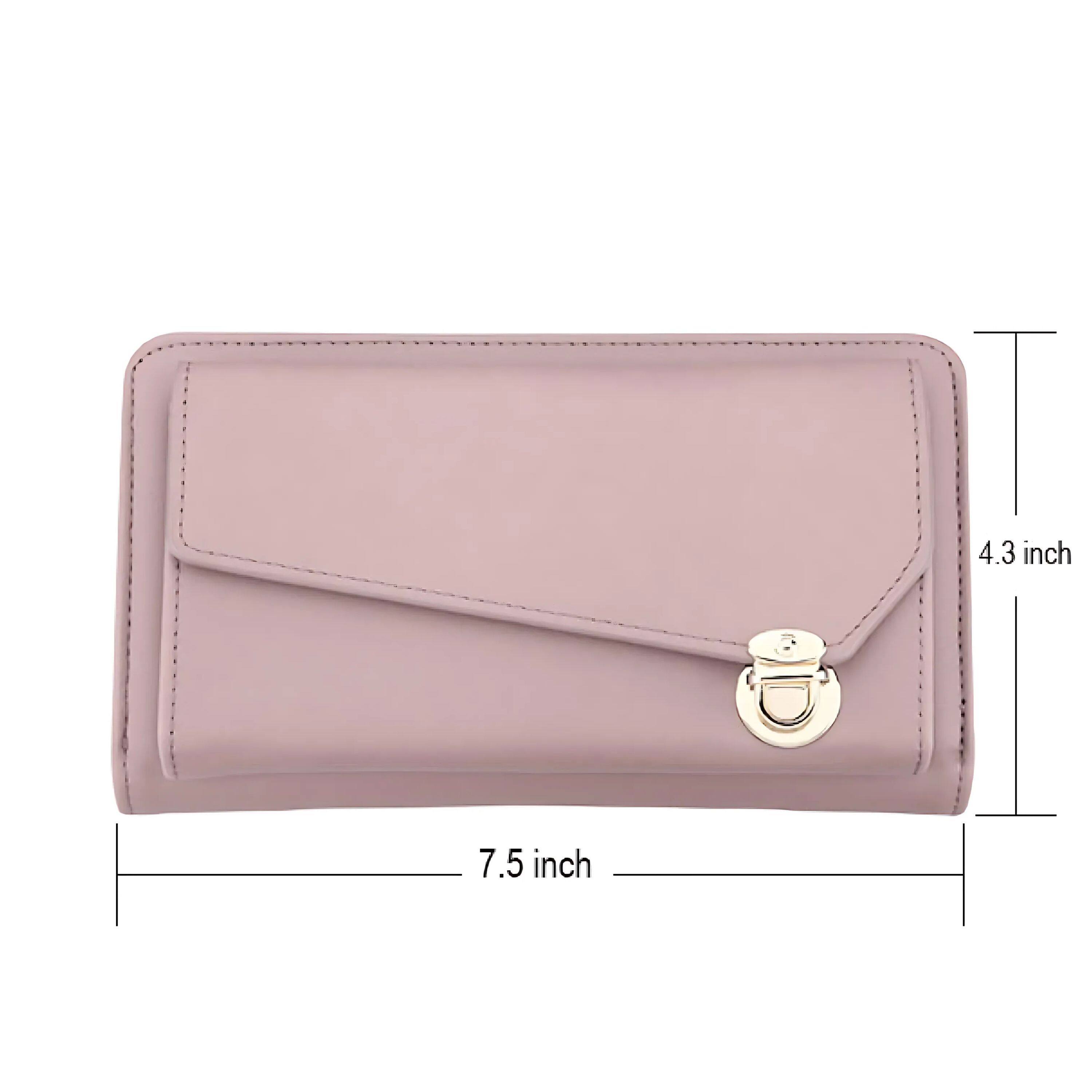 The dimensions of the wallet are:

- Length: 7.5 inches
- Height: 4.3 inches