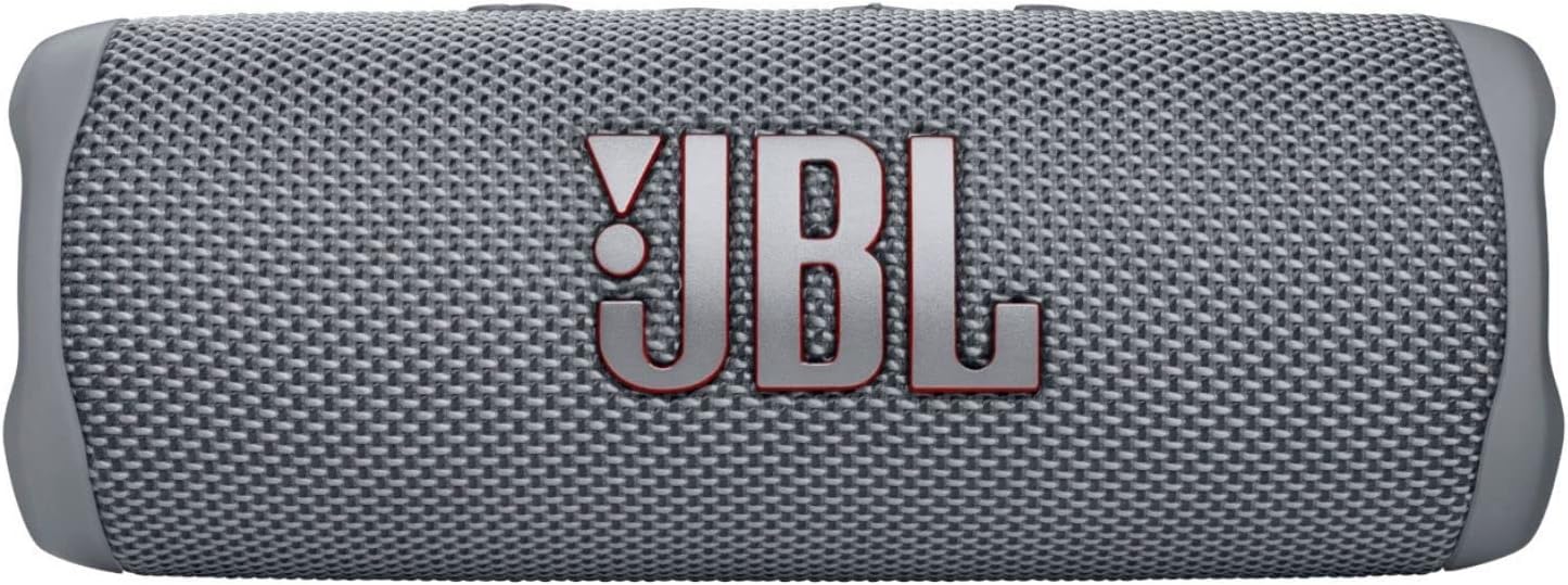 Front. JBL - JBL FLIP 6 Portable Wireless Bluetooth Speaker Waterproof - Gray - Gray.