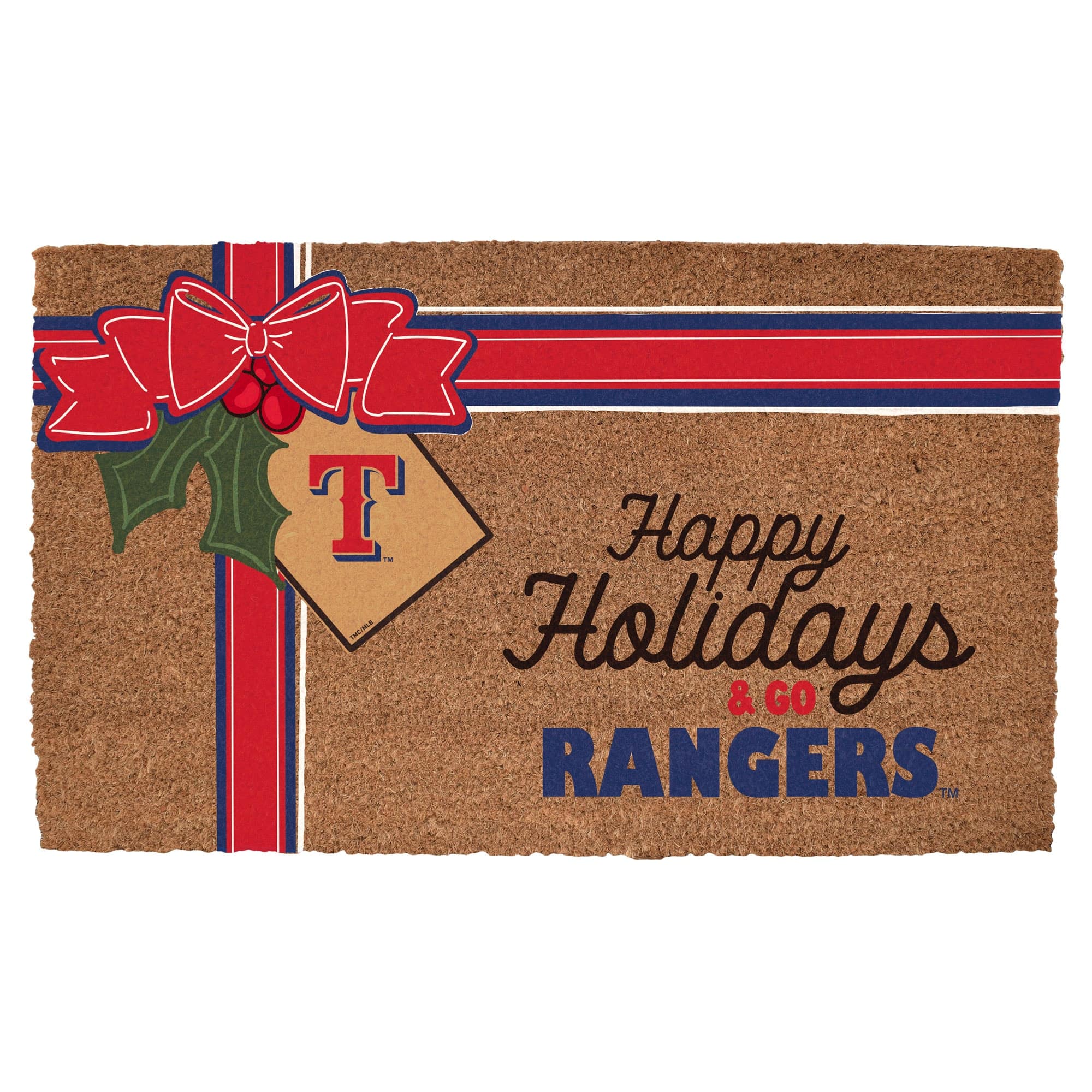 "The Memory Company - Texas Rangers 20"" x 30"" Holiday Gift Wrap Coir Door Mat - Multicolor" price history on PriceWatchPro
