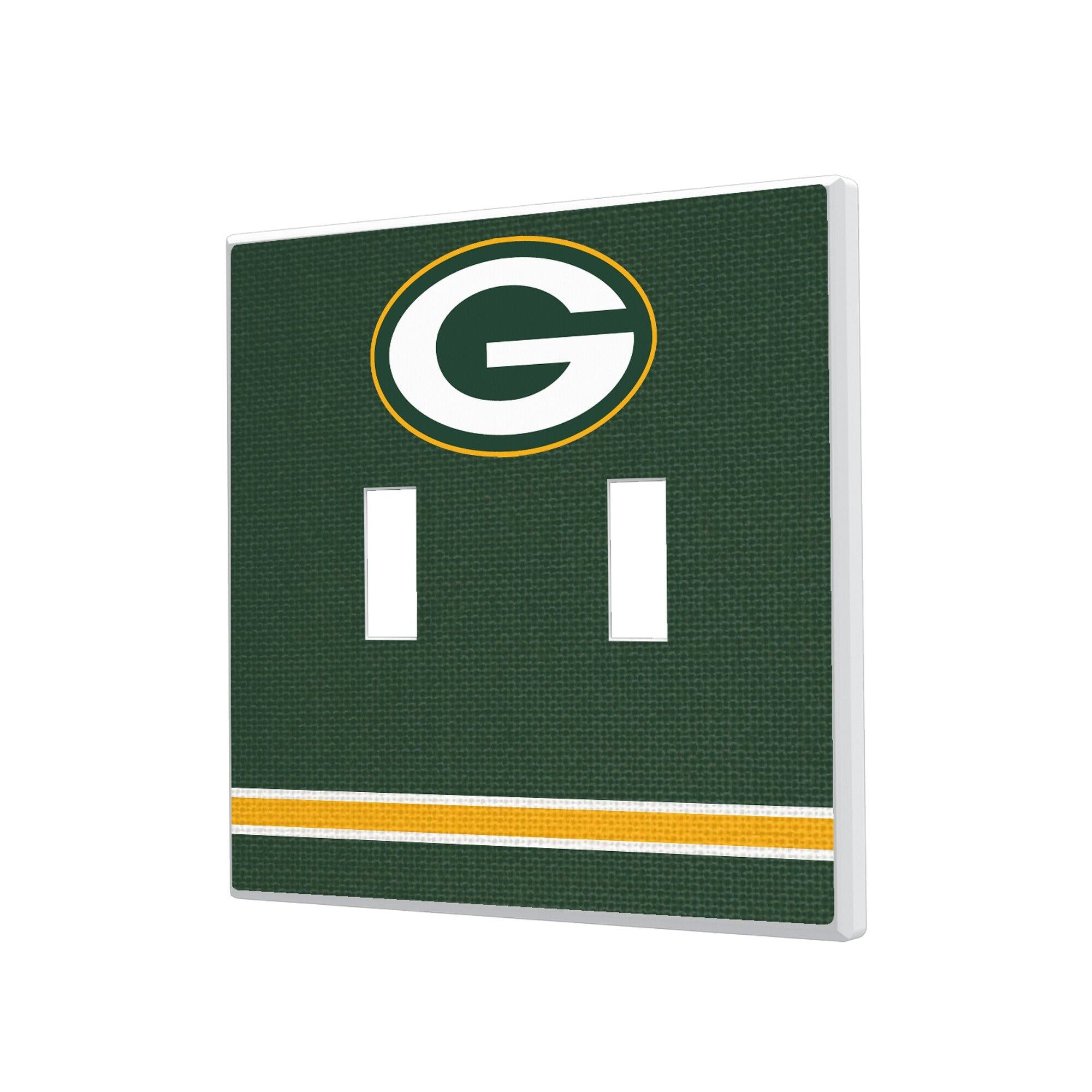 Keyscaper - Green Bay Packers Stripe Double Toggle Light Switch Plate - Multicolor price history on PriceWatchPro